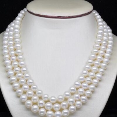 Εντυπωσιακό κολιέ με λεύκες south sea shell πέρλες AAA++