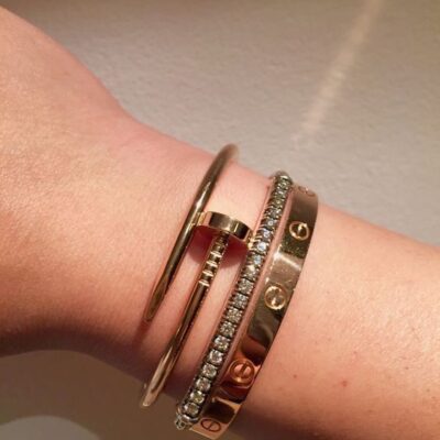 ΣΕΤ (3) Βραχιολια luxury τύπου Cartier