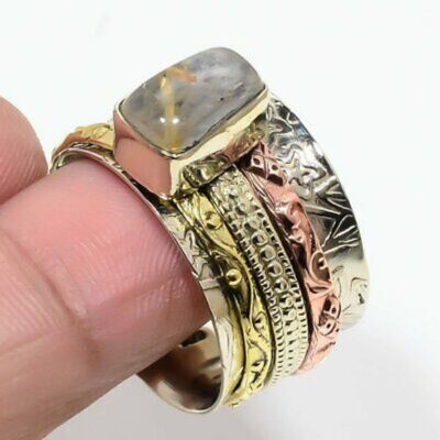 Δαχτυλίδι Spinner, χειροποίητο, ασημένιο 925