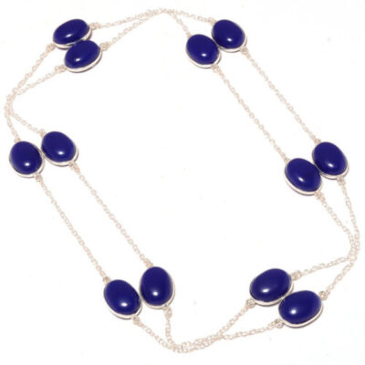 Κολιέ ασημένιο 925 χειροποίητο με Lapis Lazuli