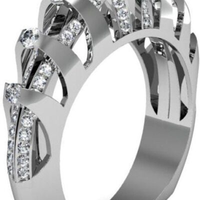 Επάργυρο 925 μονόπετρο δαχτυλίδι υψηλής αισθητικής