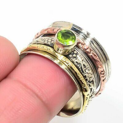 Δαχτυλίδι Spinner Rings, χειροποίητο, κατασκευασμένο από ασήμι 925