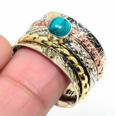 Δαχτυλίδι Spinner Rings, χειροποίητο, κατασκευασμένο από ασήμι 925