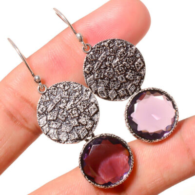 Χειροποίητα σκουλαρίκια έθνικ Style ασημένια 925