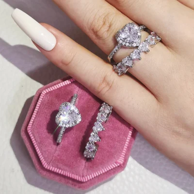 Ρομαντικό σετ δαχτυλιδιών "Κυθέρεια"