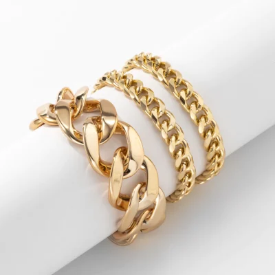 Γυναικείο εντυπωσιακό ΣΕΤ 3 χρυσά βραχιόλια “Lydia”