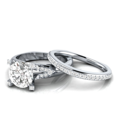 Μονόπετρο διακοσμημένο με ένα ζαφείρι