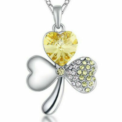 Επάργυρο μενταγιόν με μοτίφ ένα τριφύλλι