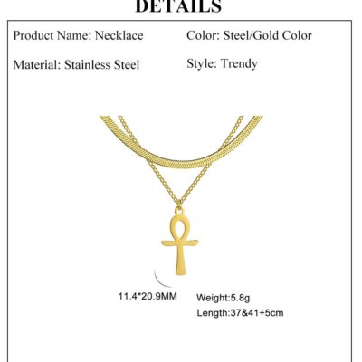 Διπλό Γυναικείο Κολιέ "Visetti"