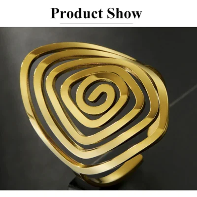 Γυναικείο, χρυσό ατσάλινο δαχτυλίδι "lilac"