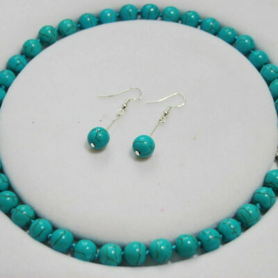 Πραγματικά υπέροχο σετ κολιέ και σκουλαρίκια από ασήμι 925