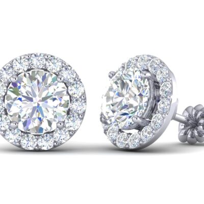 Υπέροχα μονόπετρα σκουλαρίκια.