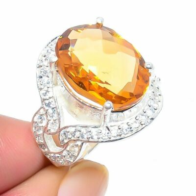 Ασήμι 925 διακοσμημένο με έναν ακαταμάχητης ομορφιάς citrine topaz!