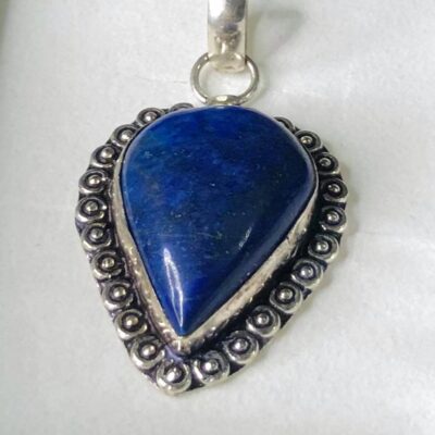 Ασήμι 925 διακοσμημένο με πολύτιμο, λίθο Lapis lazuli.