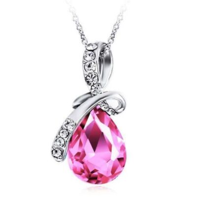 Μενταγιόν η ροζ σταγόνα του πόθου