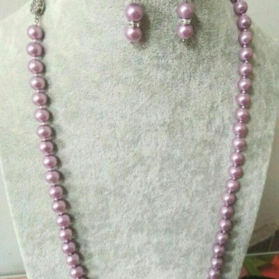 Σετ από κολιέ με South Sea Shell Round