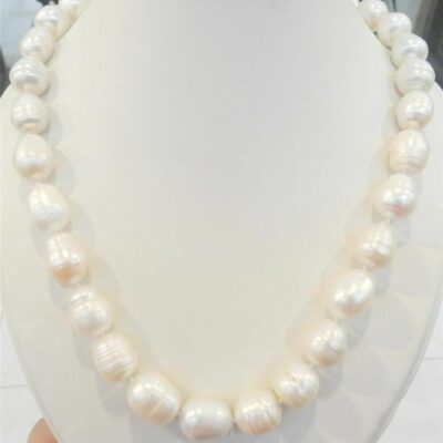 Κολιέ με baroque φυσικές πέρλες υδατοκαλλιέργειας