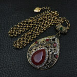 Χειροποίητο μενταγιόν από χαλκό και ασήμι