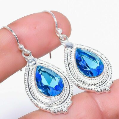 Χειροποίητα σκουλαρίκια από μασίφ ασήμι 925