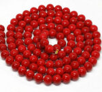 Διπλό κολιέ από 100% φυσικά κατακόκκινα κοράλλια