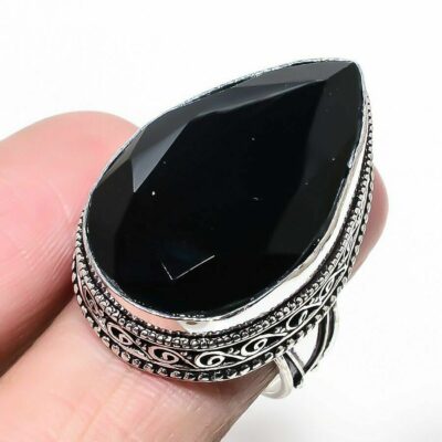 Ασήμι 925 διακοσμημένο με ακαταμάχητης ομορφιάς ορυκτού πολύτιμου​ Μαύρου Όνυχα - Black Onyx​