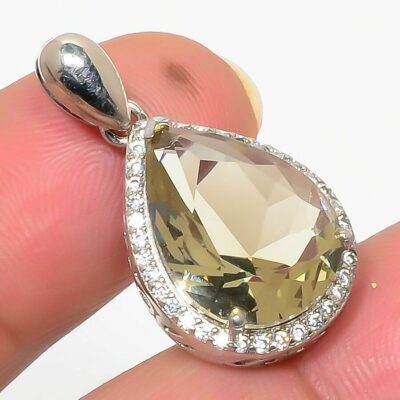 Ασήμι 925 διακοσμημένο με πολύτιμο ορυκτό λίθο καπνιά χαλαζία