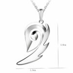 ​Διπλό συμβολικό μενταγιόν σχεδιασμένο για ερωτευμένο ζευγάρι