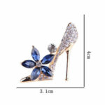 Γυναικεία καρφίτσα με μοτίφ μία ψηλοτάκουνη γόβα