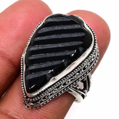 Δαχτυλίδι χειροποίητο κατασκευασμένο από ασήμι 925 διακοσμημένο