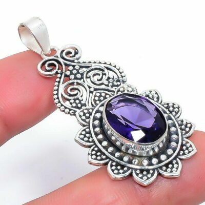 ​Ινδικό, χειροποίητο, μεγάλο μενταγιόν