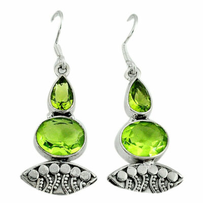 Xειροποίητα σκουλαρίκια κατασκευασμένα από ασήμι 925 με vintage αισθητική