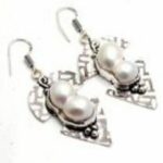 Ασήμι 925 και διακοσμημένα με 100% φυσικά Biwa​ μαργαριτάρια γλυκού νερού 20 χιλιοστών​