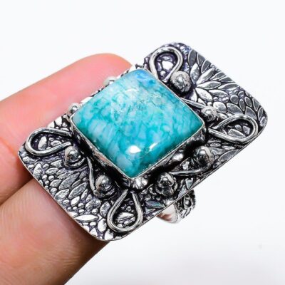 Ασημένιο 925 δαχτυλίδι με φεγγαρόπετρα "Vishal"