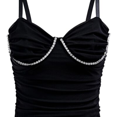 Κορμάκι Underwire με στρας στο μπούστο.